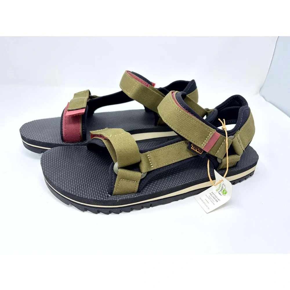 Teva Universal Trail Sandals Mens 11 Dark Olive Green Vibram Hiking 1106786
